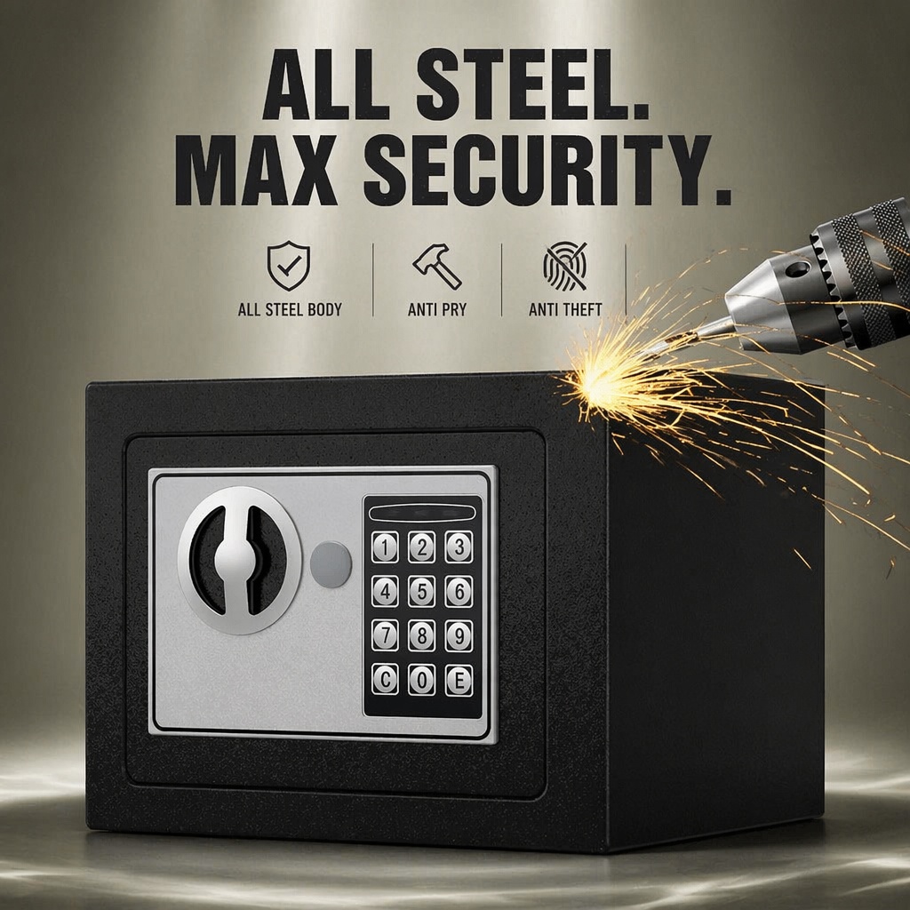 Całkowicie stalowa, elektronic – Home Security Items recenzja i cena